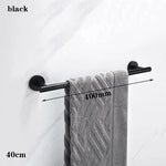 porte serviettes bain mural acier inoxydable noir mat moderne salle bain