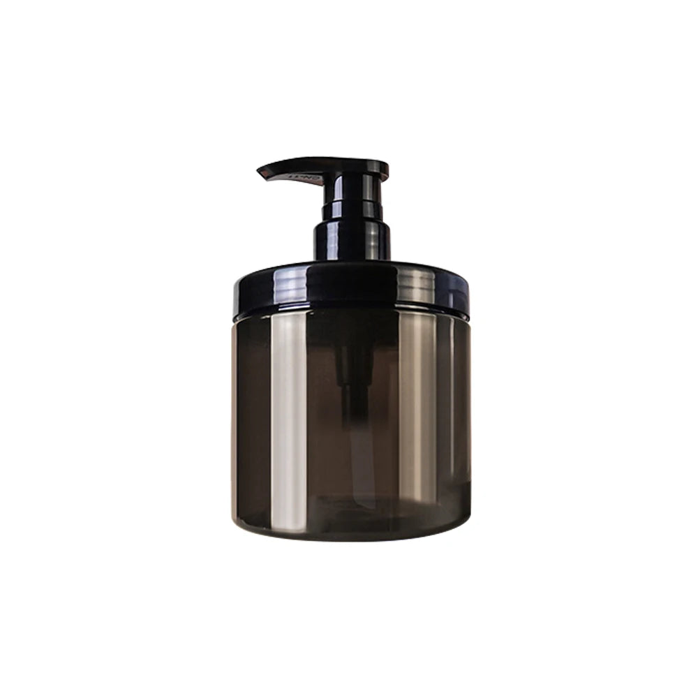 savon liquide flacon noir blanc transparent pompe rechargeable moderne bouteille large ouverture 300ml 500ml