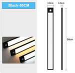 lampe led rechargeable usb capteur mouvement 50cm 40cm 30cm 20cm moderne blanc