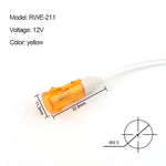 signal indicateur rouge vert jaune transparent moderne câble blanc 12V 220V 24VDC