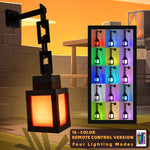 lanterne portable pixelisée table 16 couleurs lumière ambiance décoration intérieureminecraft bricolage télécommande rechargeable