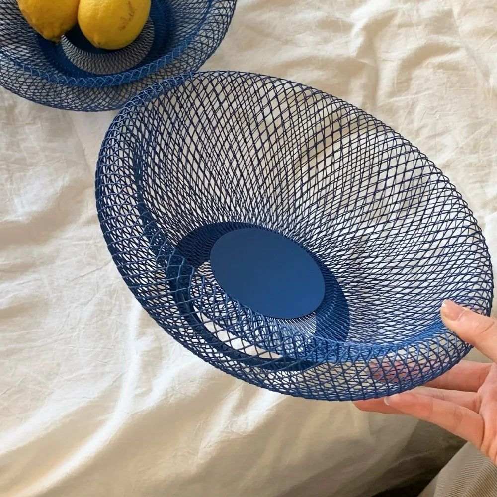 bol moderne bleu maille fine fruits secs collations légumes écologique intérieur cuisine
