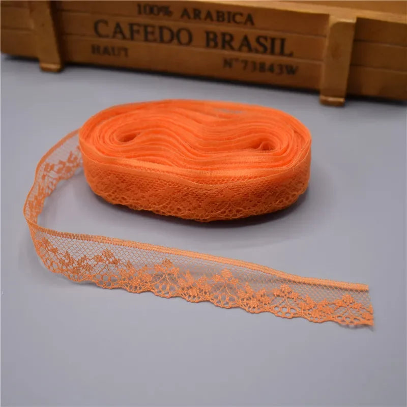 ruban dentelle 20mm large mariage jaune rose blanc rouge bleu noir classique haute qualité