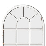 miroir arqué fenêtre bois blanc marron noir structure vieillie décoratif vintage chambre salon