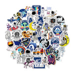 stickers cartoon astronautes planètes étoiles décoration diy carnet notes skateboard enfants adolescents