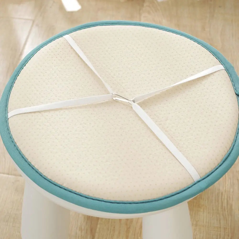 coussin tabouret rond solide mousse pu tissage points moderne couleur uni antidérapant