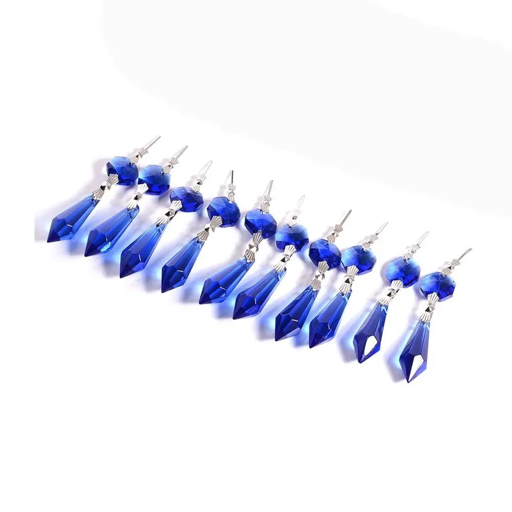 boucles d'oreilles violet clair cristal faceté classique oreillettes