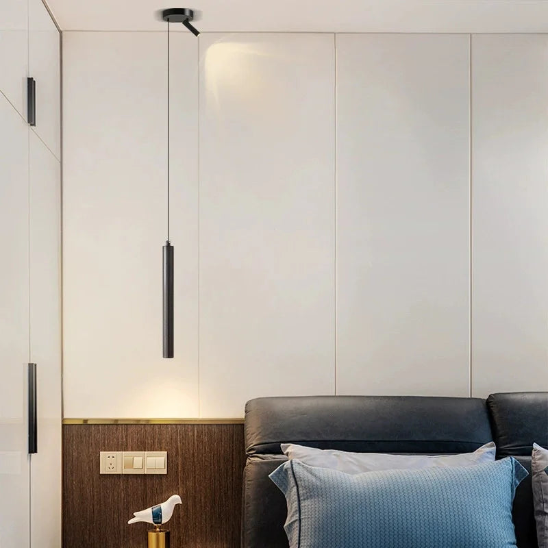 lampe suspendue led noir moderne minimaliste salle bain salon chambre restaurant étude cuisine hallhôtel