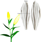 moules silicone gâteau blanc floral décoratif opaques feuilles pétales fleurs artisanales