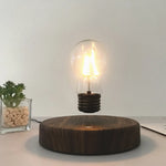 ampoule led flottante transparente moderne aimant base bois interrupteur tactile câble alimentation notice utilisation