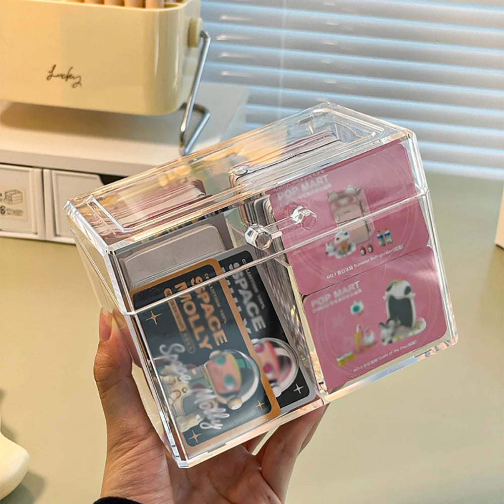 Boîte transparente pour photos et souvenirs