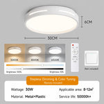 lampe moderne télécommande led noir blanc minimaliste fixations vis