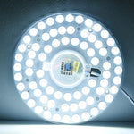 lumière led plaque ronde blanc moderne points lumineux 12w 18w 24w 36w