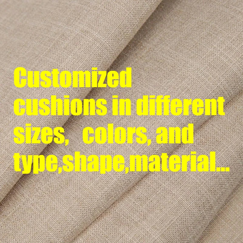 coussin amovible lavable mousse pu polyester coton moderne beige tissu lin imperméable