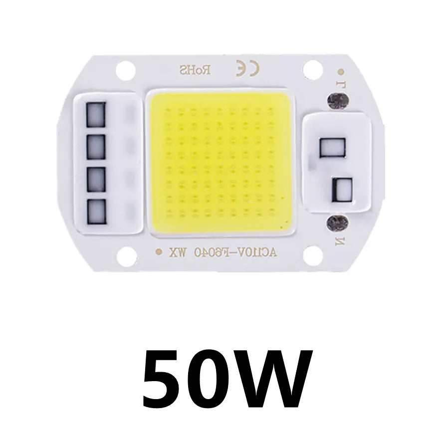 puce led cob projecteur faisceau large blanc chaud montage direct ic intelligent 220v