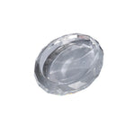 support savon moderne élégant transparent facettes géométriques contemporain or noir