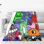 couverture multicolore dessins animés moderne anti boulochage polyester portable hiver été 80x60in 60x50in 50x40in
