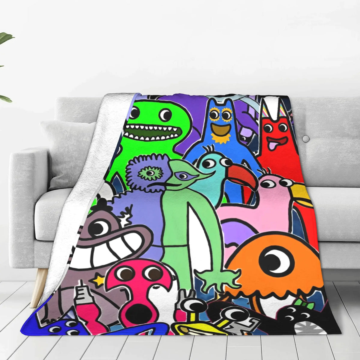 couverture multicolore dessins animés moderne anti boulochage polyester portable hiver été 80x60in 60x50in 50x40in
