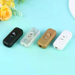 interrupteur noir transparent doré blanc moderne compact bascule on off lampe table chevet led