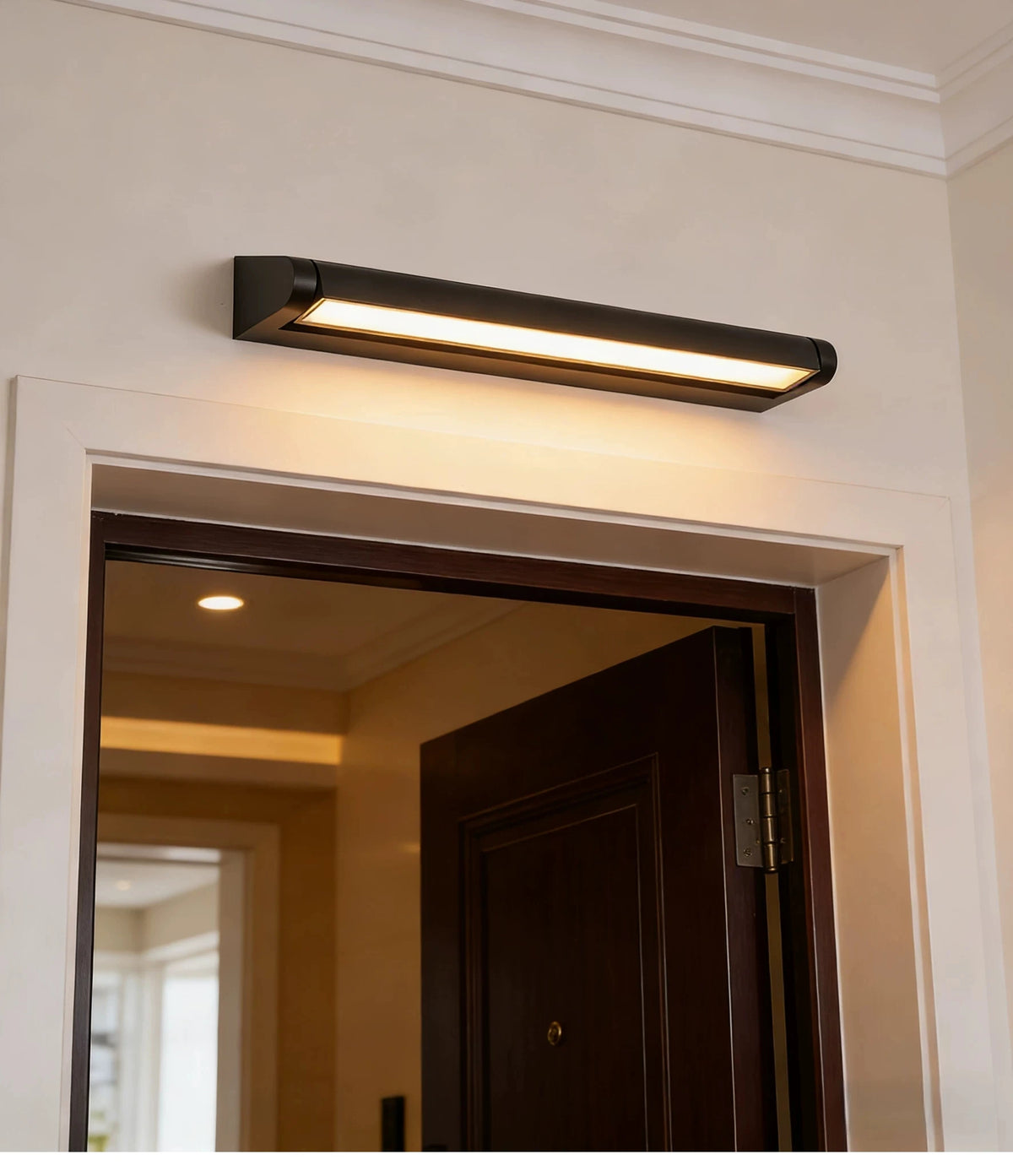 éclairage moderne applique murale led rotative étanche noir blancextérieur patio jardin fixations lisses minimaliste