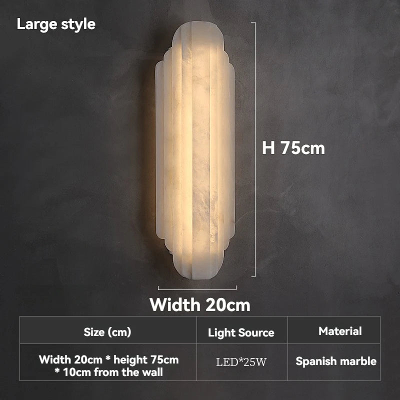lampe murale moderne marbre blanc éclairage led nouvelle fixée mur postmoderne