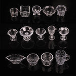 assiettes dessert transparentes moderne accessoires décoration diy valentin mariage anniversaire