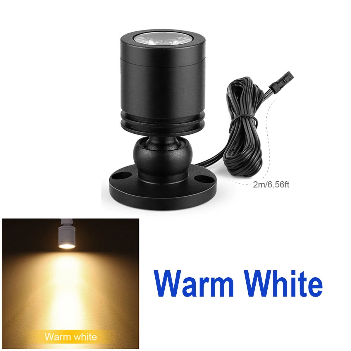 projecteur led blanc noir moderne minimaliste interface dupont câble 2mètres flux lumineux 249 2000