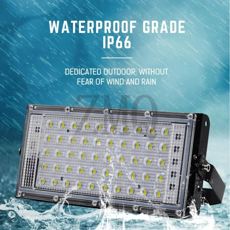projecteur led extérieur moderne noir blanc couleurs éclairage jardin led opaque certifications multiples