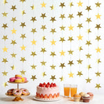 guirlandes étoiles scintillantes or noires fête anniversaire mariage décoration stars brillantes fourraine