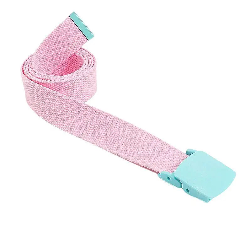 ceintures enfant toile rouge violet bleu clair jaune rose blanc beige