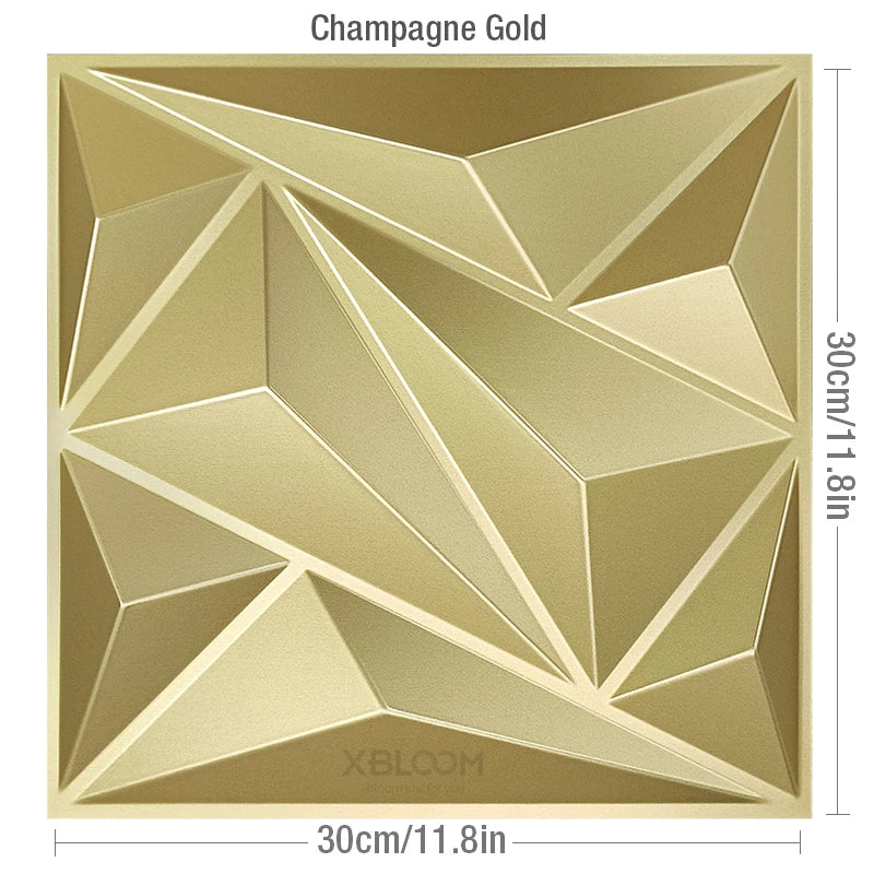 panneau décoratif 3d moderne triangles géométriques blanc adhésif opacité plastique