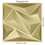 panneau décoratif 3d moderne triangles géométriques blanc adhésif opacité plastique