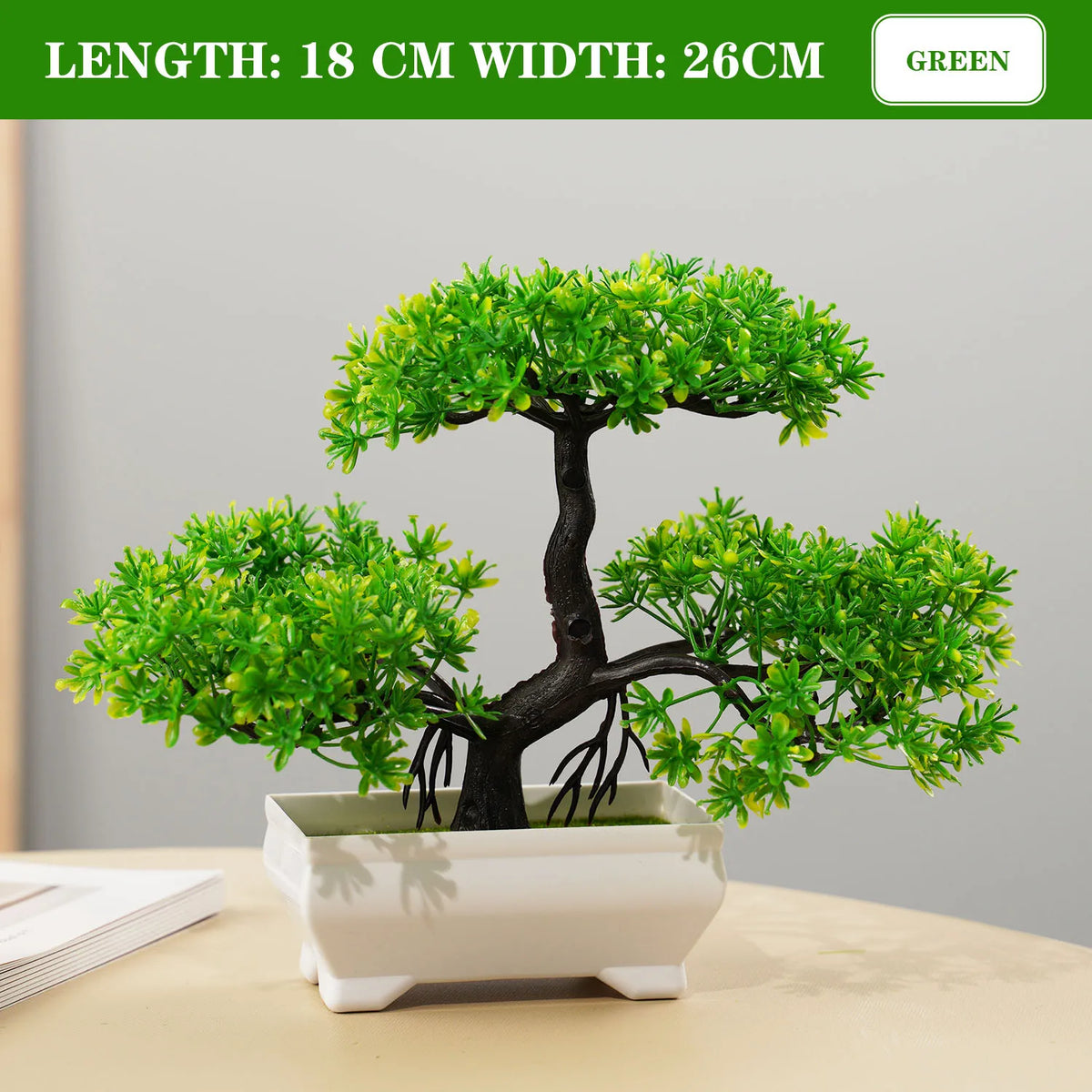 plante bonsaï artificielle petit arbre décoratif pot blanc maison jardin intérieur