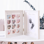 Cadre souvenir bébé 0-12 mois blanc avec photos jalons