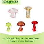 vases champignons rose moderne rayures verticales transparents décoration intérieure minimaliste