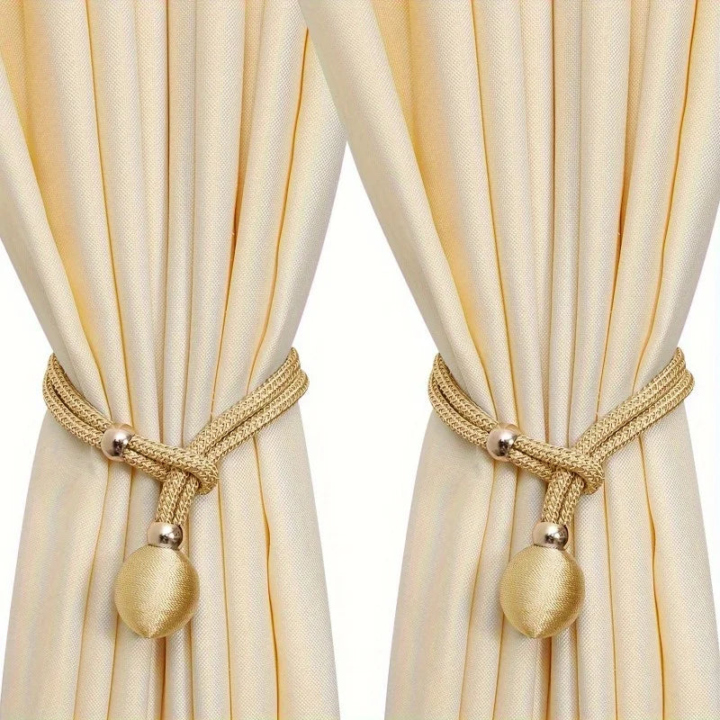 attaches rideaux décoratives polyester tressure élégantes couleurs variées fixations rideaux elastiques