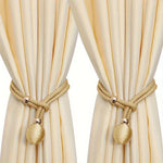 attaches rideaux décoratives polyester tressure élégantes couleurs variées fixations rideaux elastiques