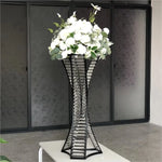 vase decoratif spirale transparent fleurs artificielle elegance evenement mariage deco table
