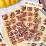 stickers 3d relief transparents pain ours bébé chat marron beige doré scrapbooking téléphone