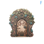 portes décoratives jardins fleurs coeurs feuilles motifs géométriques rose bleu marron vert violet blanc