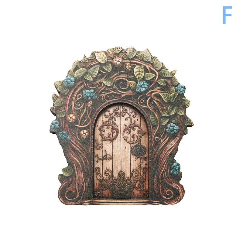 portes décoratives jardins fleurs coeurs feuilles motifs géométriques rose bleu marron vert violet blanc