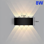 éclairage moderne applique murale led 10w 3000k 6500k noir bordure dorée minimaliste