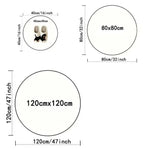 tapis rond moderne dragons roses géométrique fantaisie rouge violet bleu chambre