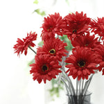 décoration intérieure branchettes gerbera soie rose blanche rouge modernes 55cm fête anniversaire maison