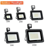 projecteur led noir moderne capteur pir interrupteurs rotatifs ip65 étanche 110 240v ul rohs