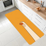 tapis sol vaches animées cartoon moderne polypropylène polyester blanc orange gris