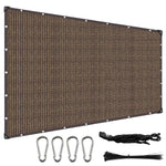 toile protection solaire marron clair tissée moderne clips métalliques cordelette 100x200cm 200x300cm 200x400cm 300x400cm