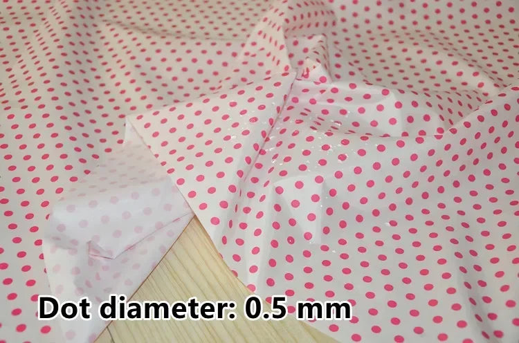 tissu imprimé imperméable motif points blancs coton bricolage couture décoration intérieur multi couleur