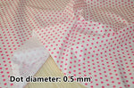 tissu imprimé imperméable motif points blancs coton bricolage couture décoration intérieur multi couleur