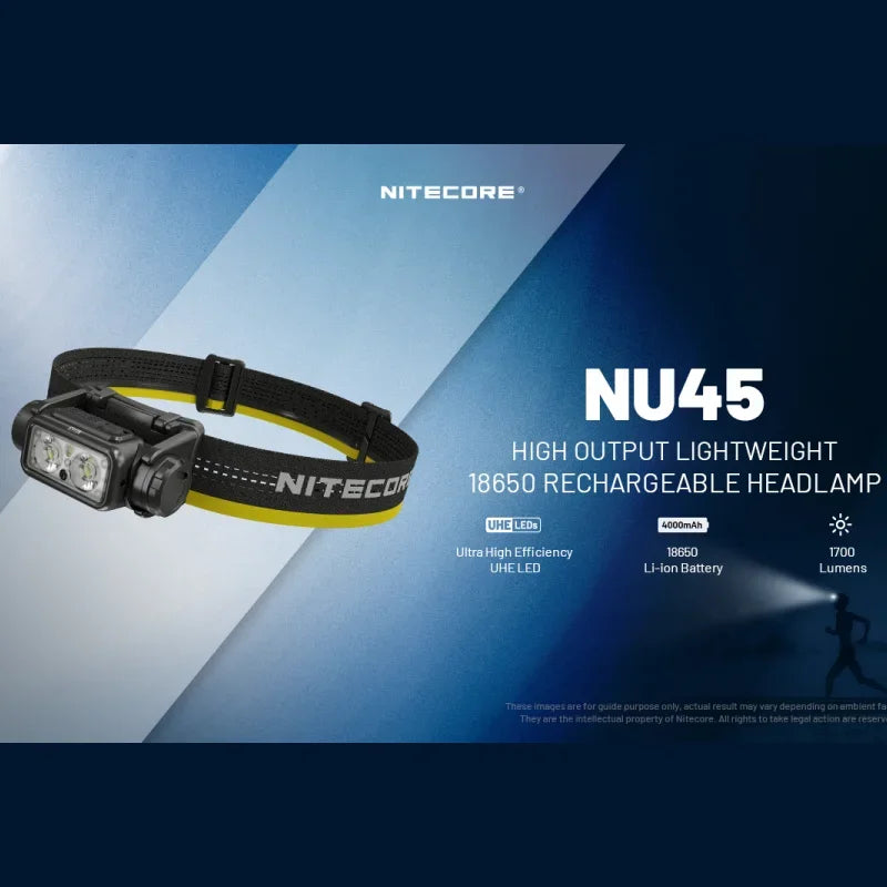 lampe frontale rechargeable led noir jaune sangles velcro éléments trois led technique utilitaire